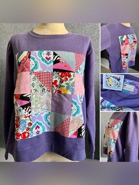 Quilty Crewneck Sweatshirt! 🍇🍒🍓